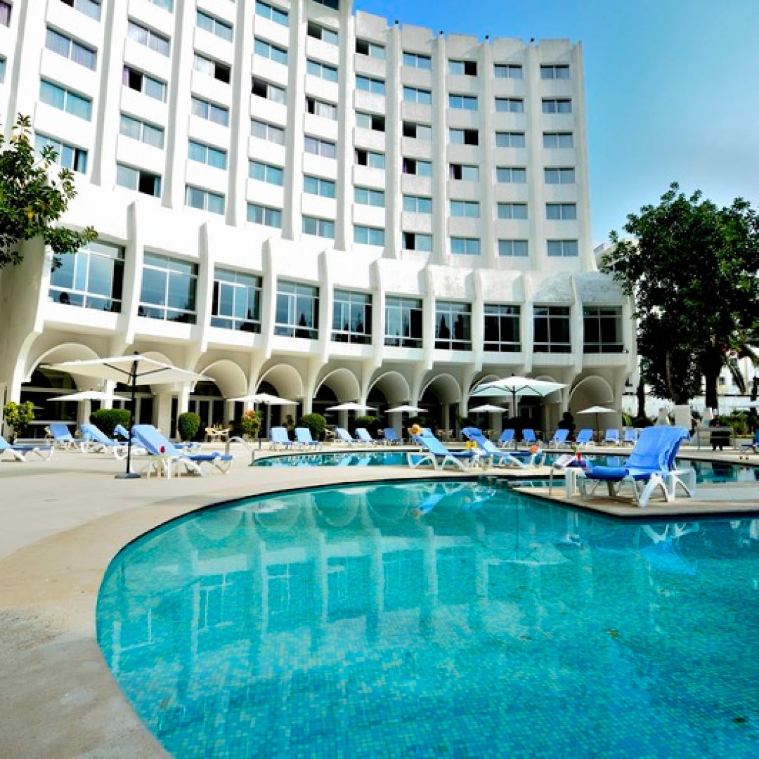 Kenzi Solazur hotel pool, Tangier, Morocco